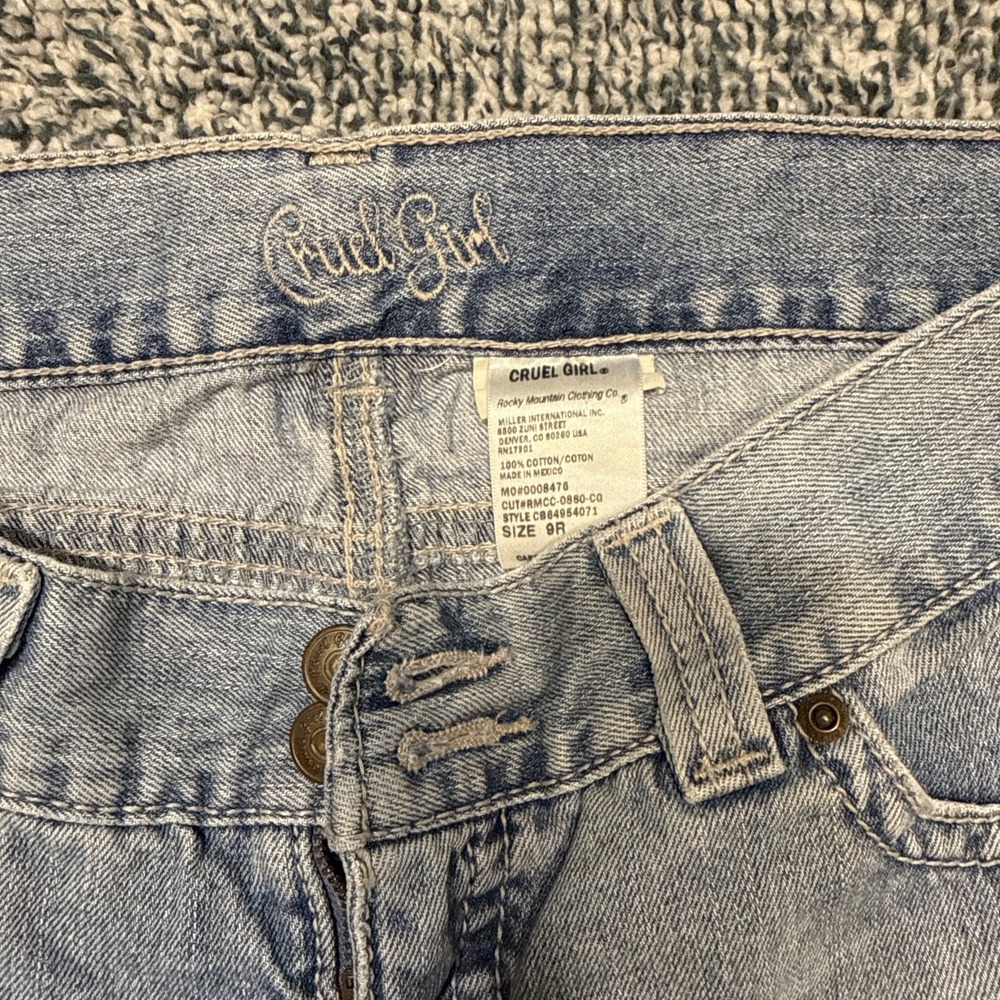 Cruel Girl Women's Jeans Size 9R Light Wash 100% Cotton Bootcut Style - Picture 2 of 14